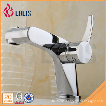 Durable chrome single lever washbasin faucet bathroom